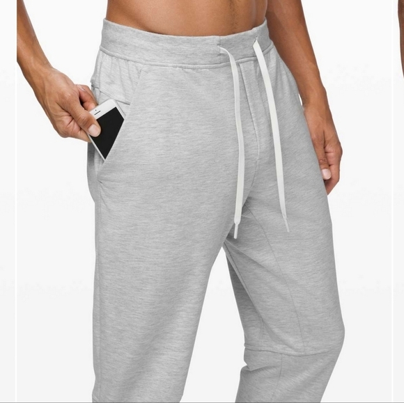 Lululemon City Sweat Jogger French Terry 27" Heathered Ultra Light Grey Medium - Picture 4 of 10